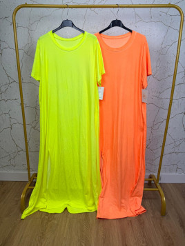VESTIDO FLUOR DESGASTADO