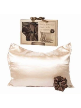 SET ALMOHADA Y COLETERO DE SEDA