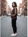 SUDADERA LEOPARDO RAYAS