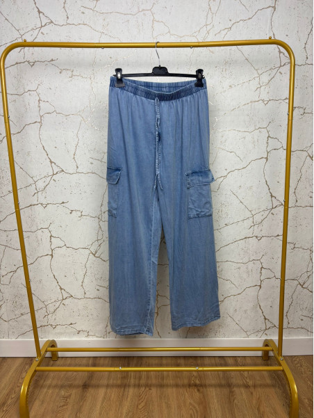 PANTALON CARGO VAQUERO